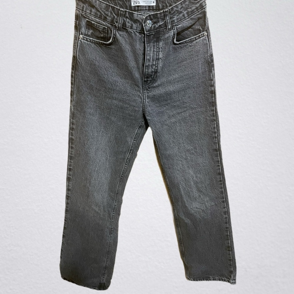 Zara women Charcoal Straight Jeans